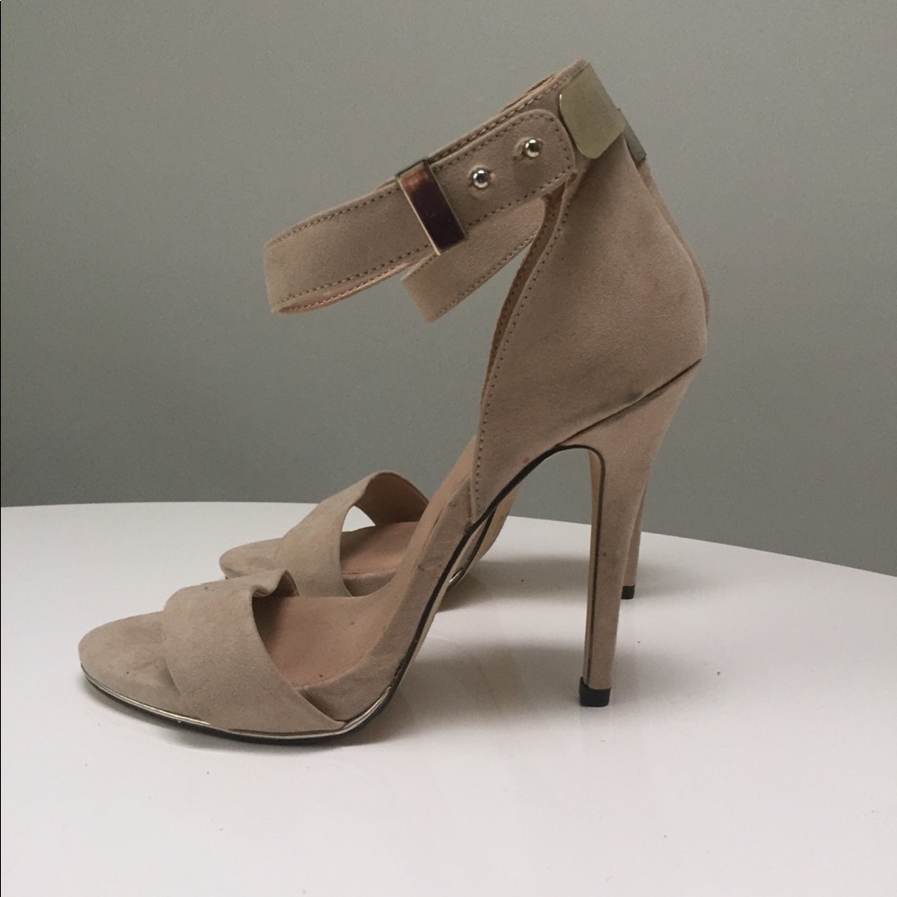 Vegan Nude Suede Stilettos